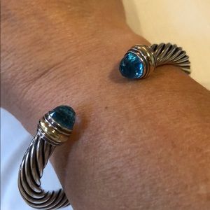 David Yurman Blue Topaz cable bracelet. 2017